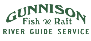 Gunnison Fish and Raft Logo Green